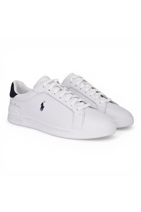 Sneaker uomo Polo in pelle colore bianco. POLO RALPH LAURENT | 809P10044-002
